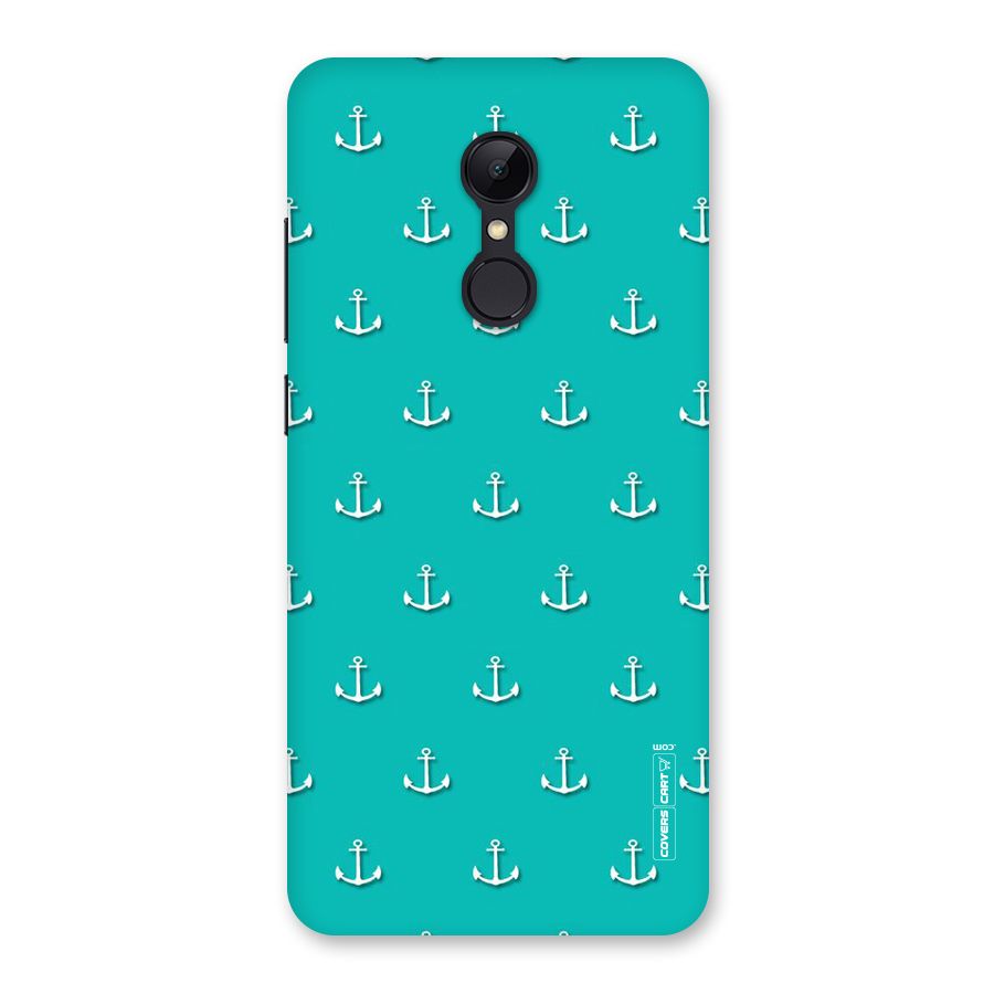 Light Blue Anchor Back Case for Redmi 5