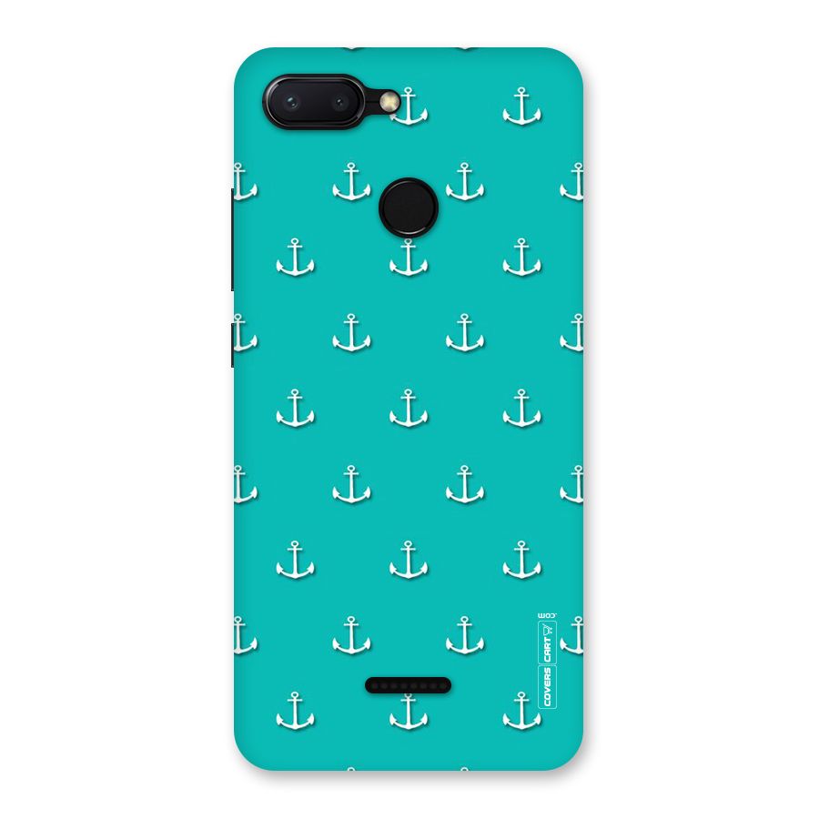 Light Blue Anchor Back Case for Redmi 6