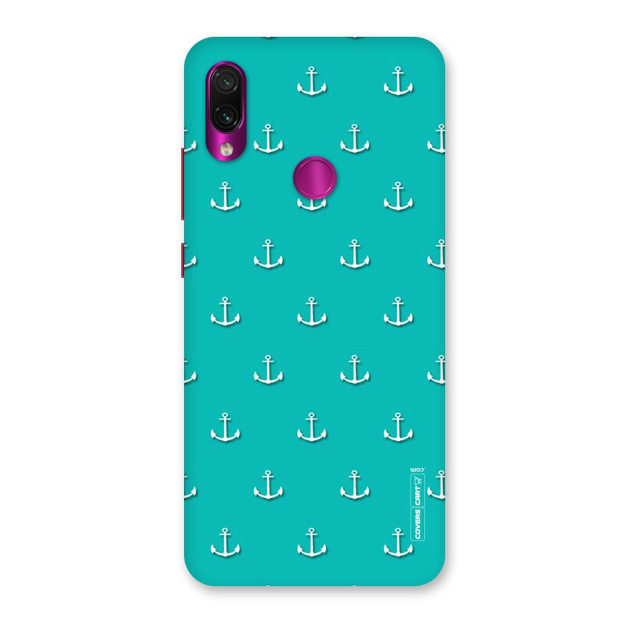 Light Blue Anchor Back Case for Redmi Note 7 Pro