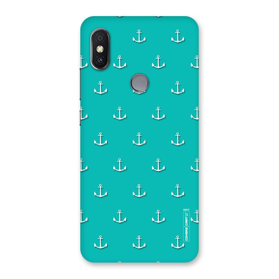 Light Blue Anchor Back Case for Redmi Y2