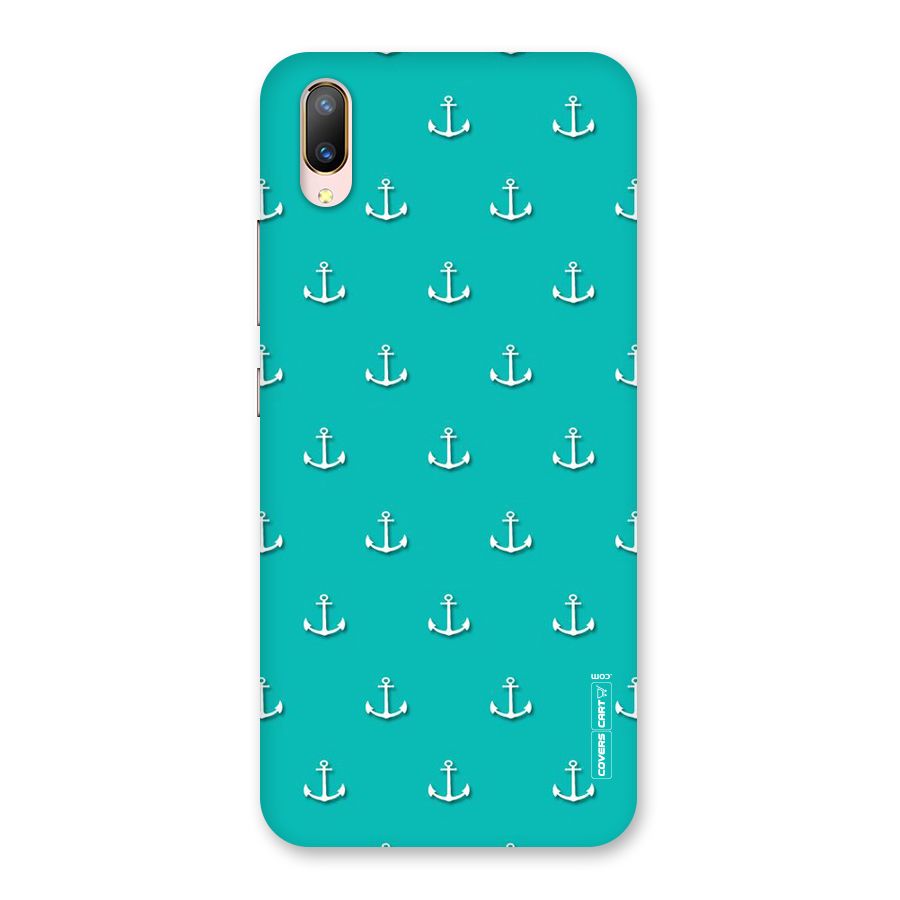 Light Blue Anchor Back Case for Vivo V11 Pro