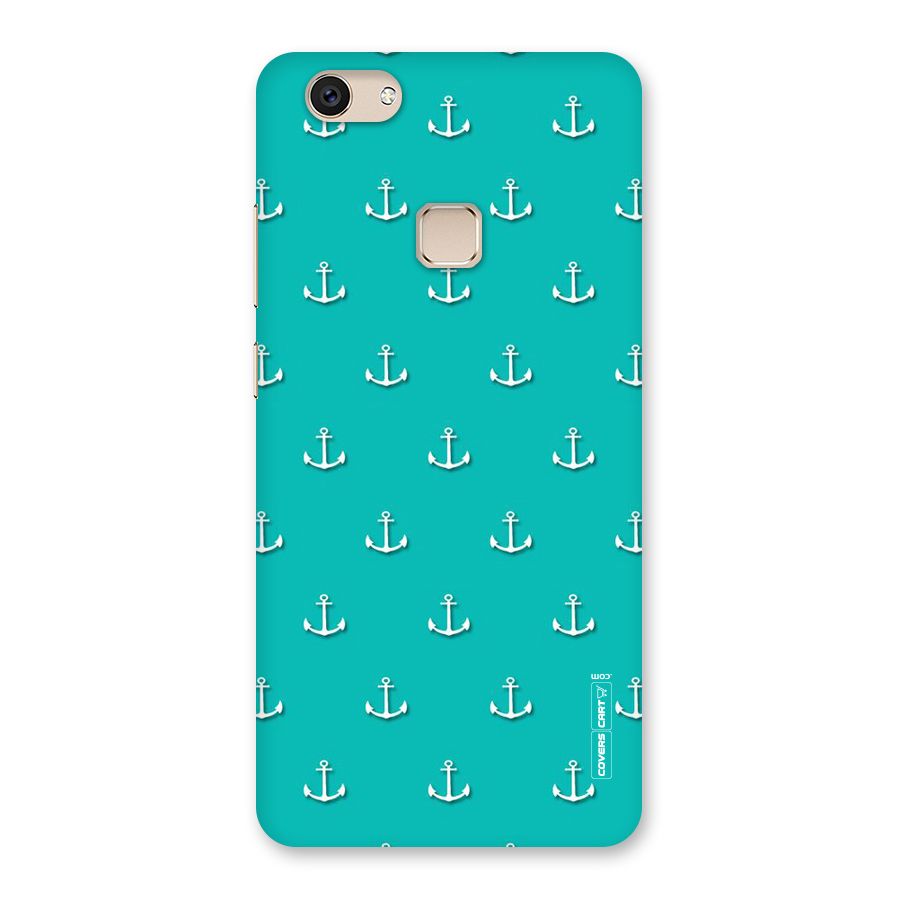 Light Blue Anchor Back Case for Vivo V7
