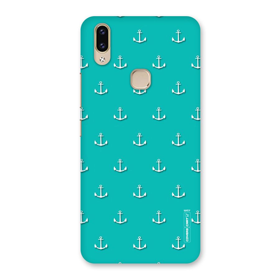 Light Blue Anchor Back Case for Vivo V9 Youth