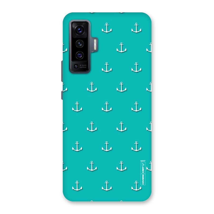 Light Blue Anchor Back Case for Vivo X50