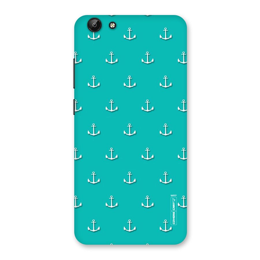 Light Blue Anchor Back Case for Vivo Y69