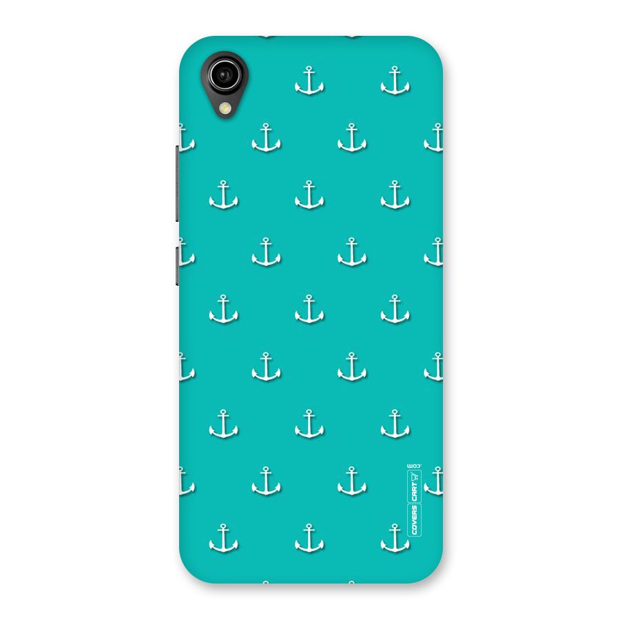 Light Blue Anchor Back Case for Vivo Y90