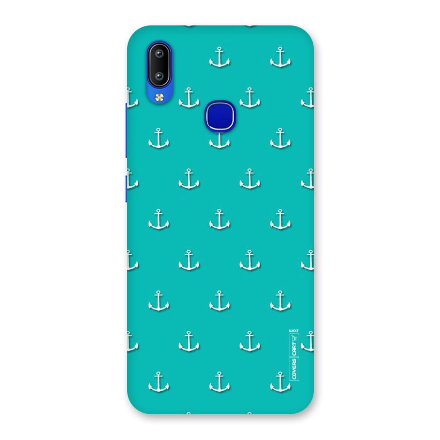 Light Blue Anchor Back Case for Vivo Y91
