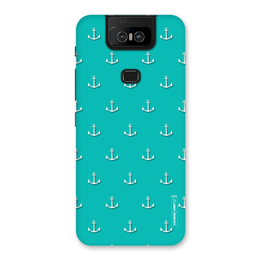 Light Blue Anchor Back Case for Zenfone 6z