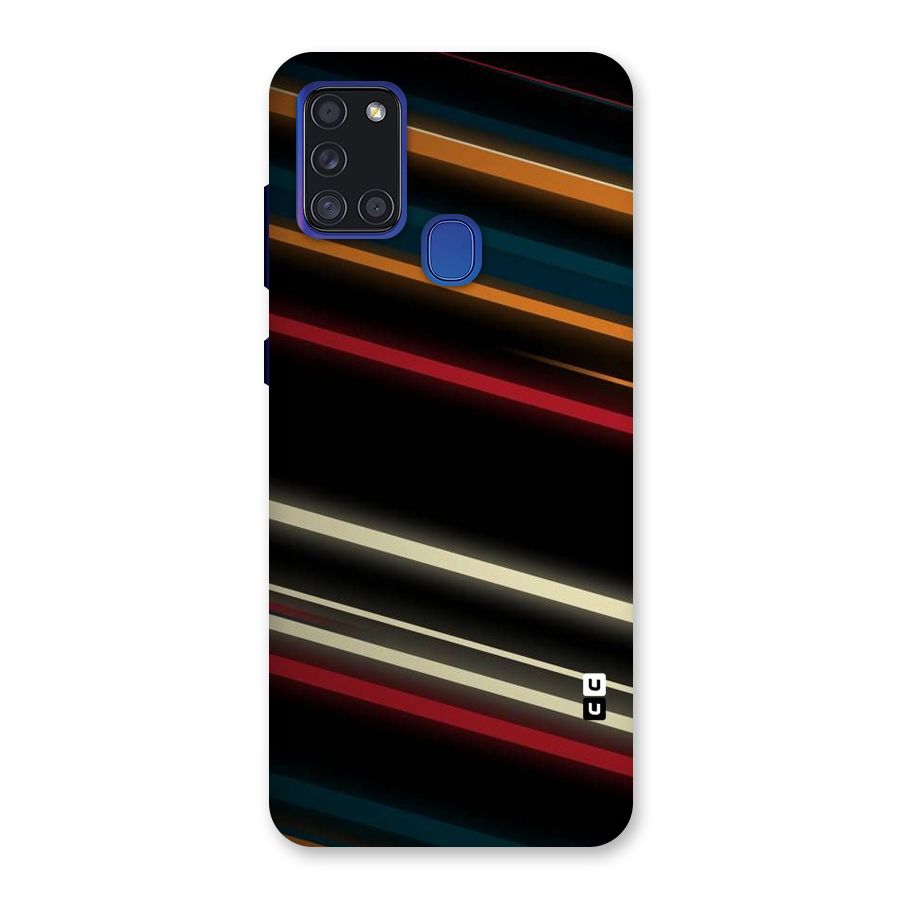 Light Diagonal Stripes Back Case for Galaxy A21s