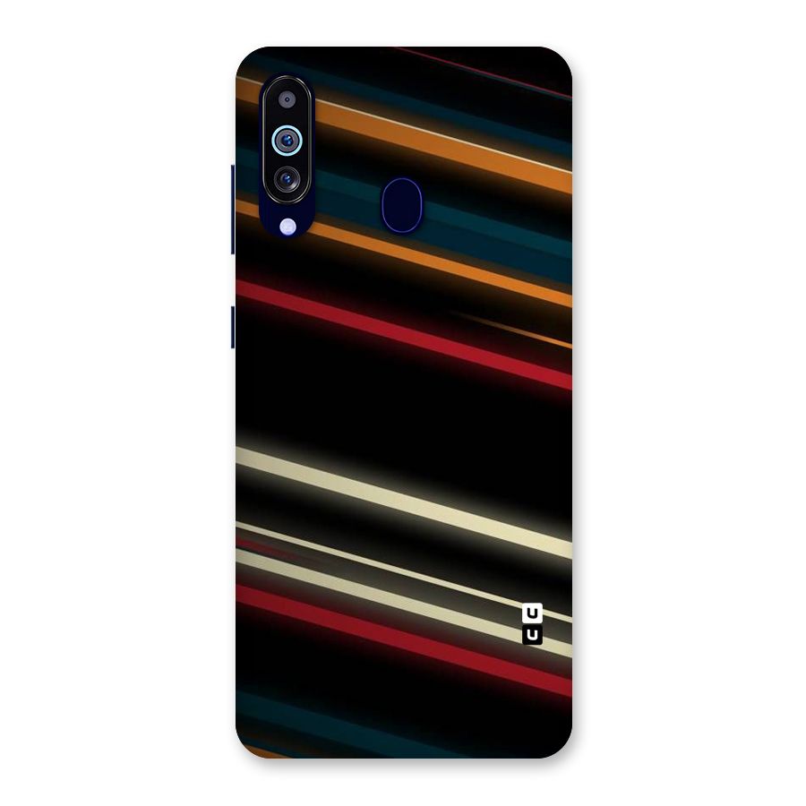 Light Diagonal Stripes Back Case for Galaxy A60