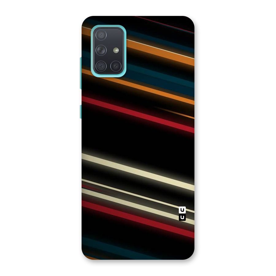 Light Diagonal Stripes Back Case for Galaxy A71