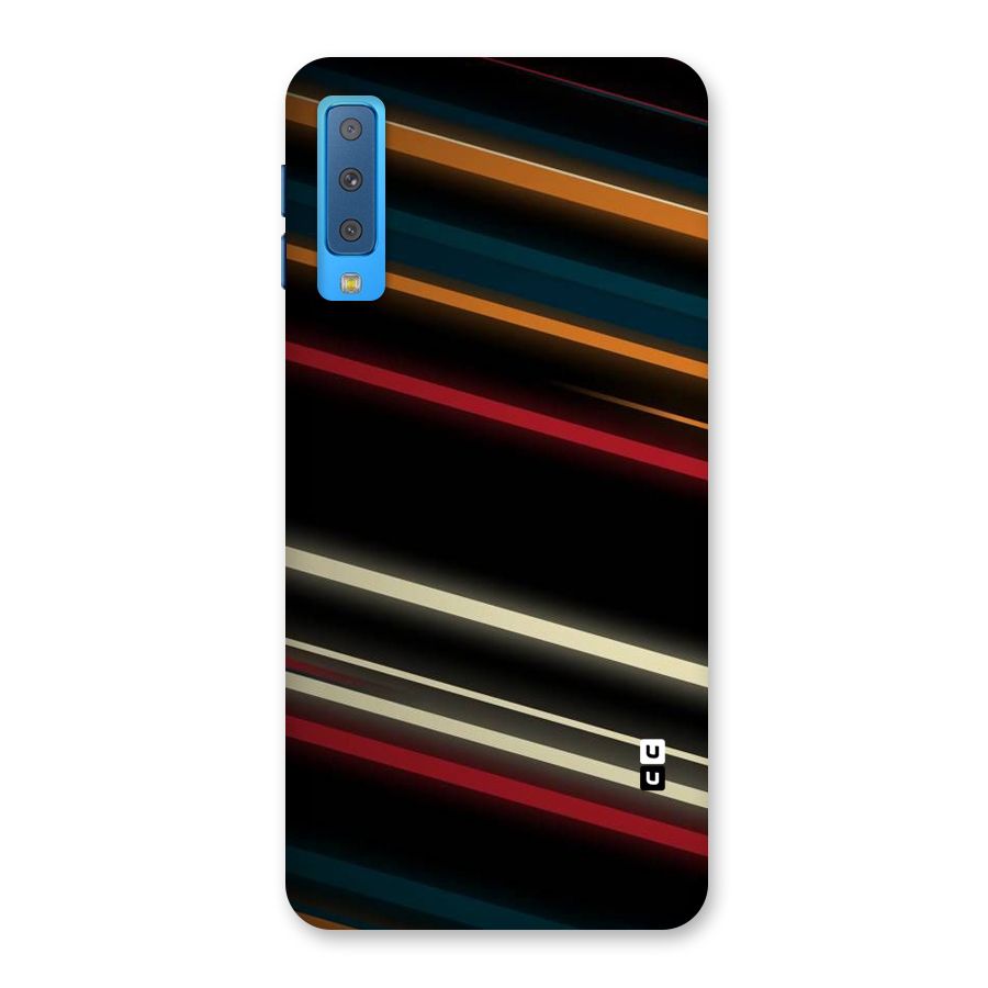 Light Diagonal Stripes Back Case for Galaxy A7 (2018)