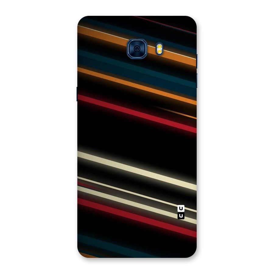 Light Diagonal Stripes Back Case for Galaxy C7 Pro