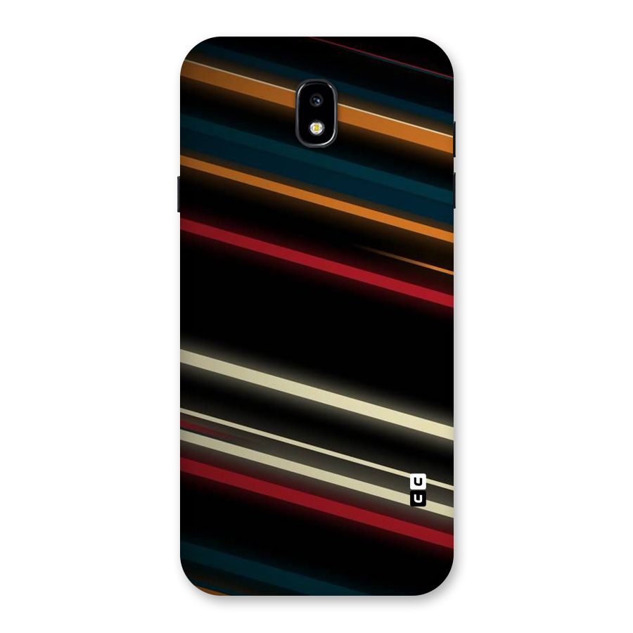 Light Diagonal Stripes Back Case for Galaxy J7 Pro