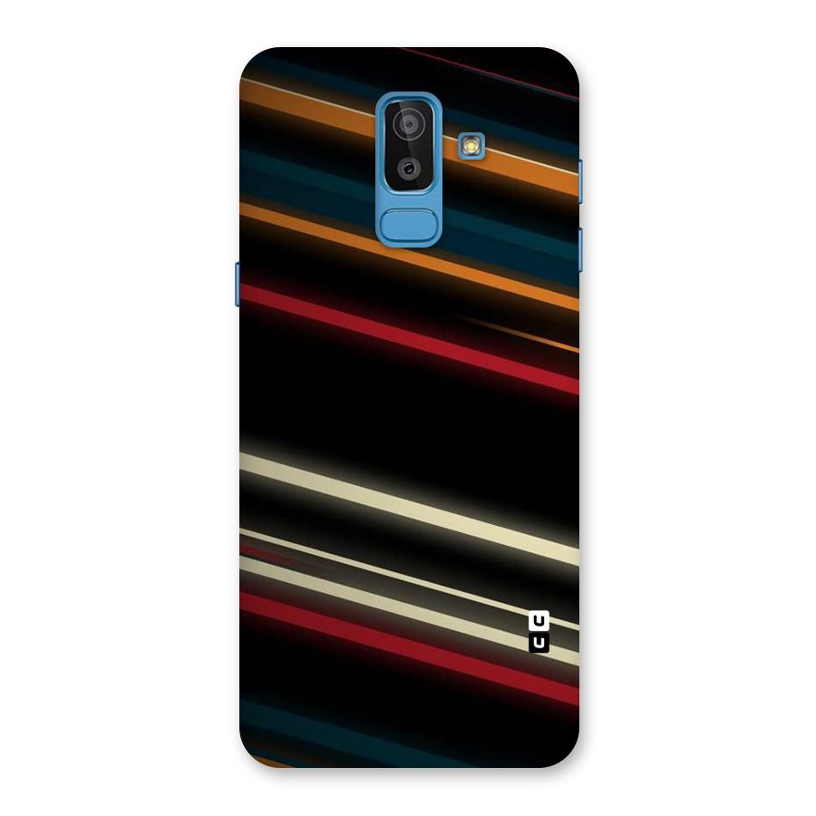 Light Diagonal Stripes Back Case for Galaxy J8