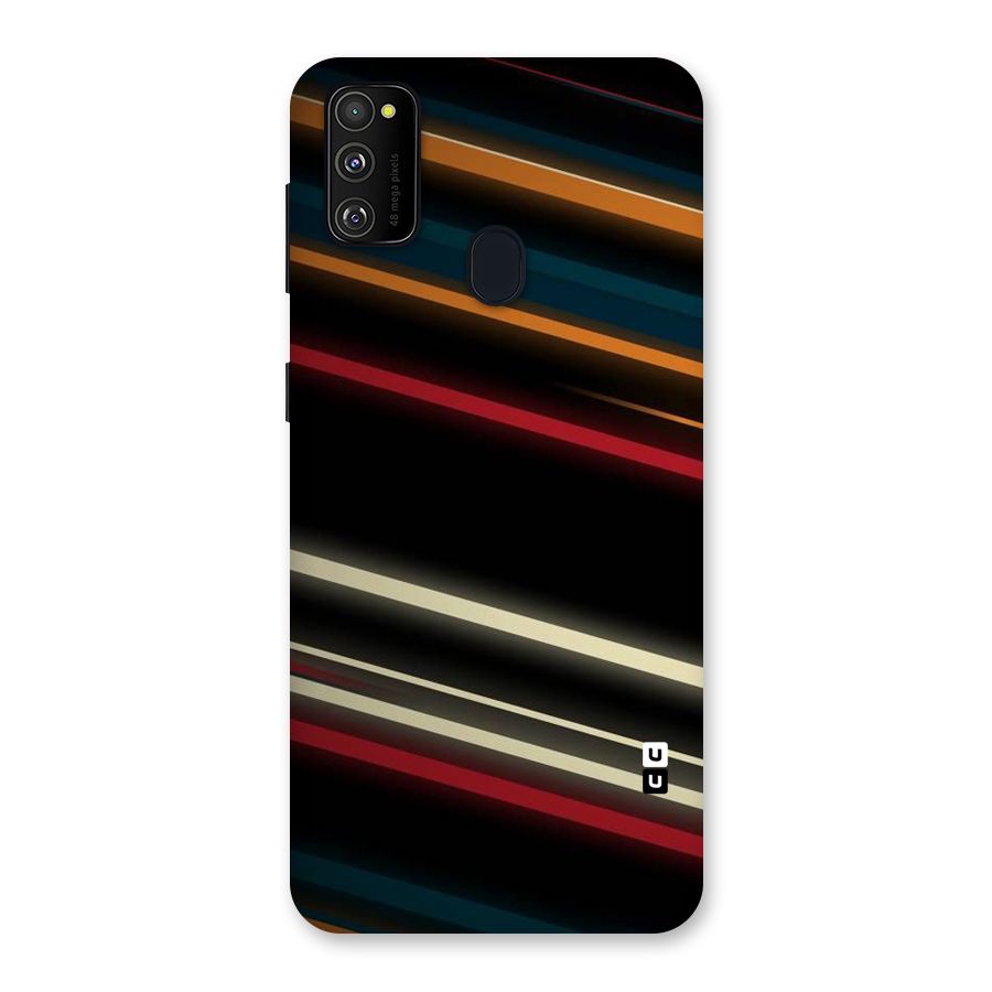 Light Diagonal Stripes Back Case for Galaxy M30s