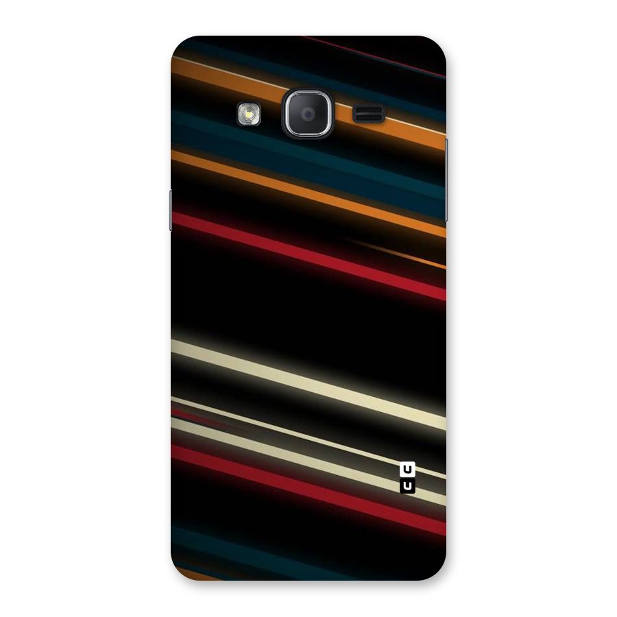 Light Diagonal Stripes Back Case for Galaxy On7 2015