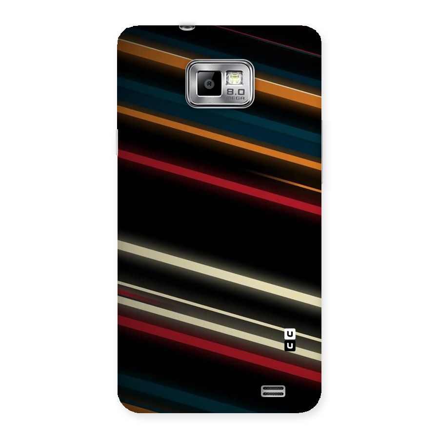 Light Diagonal Stripes Back Case for Galaxy S2