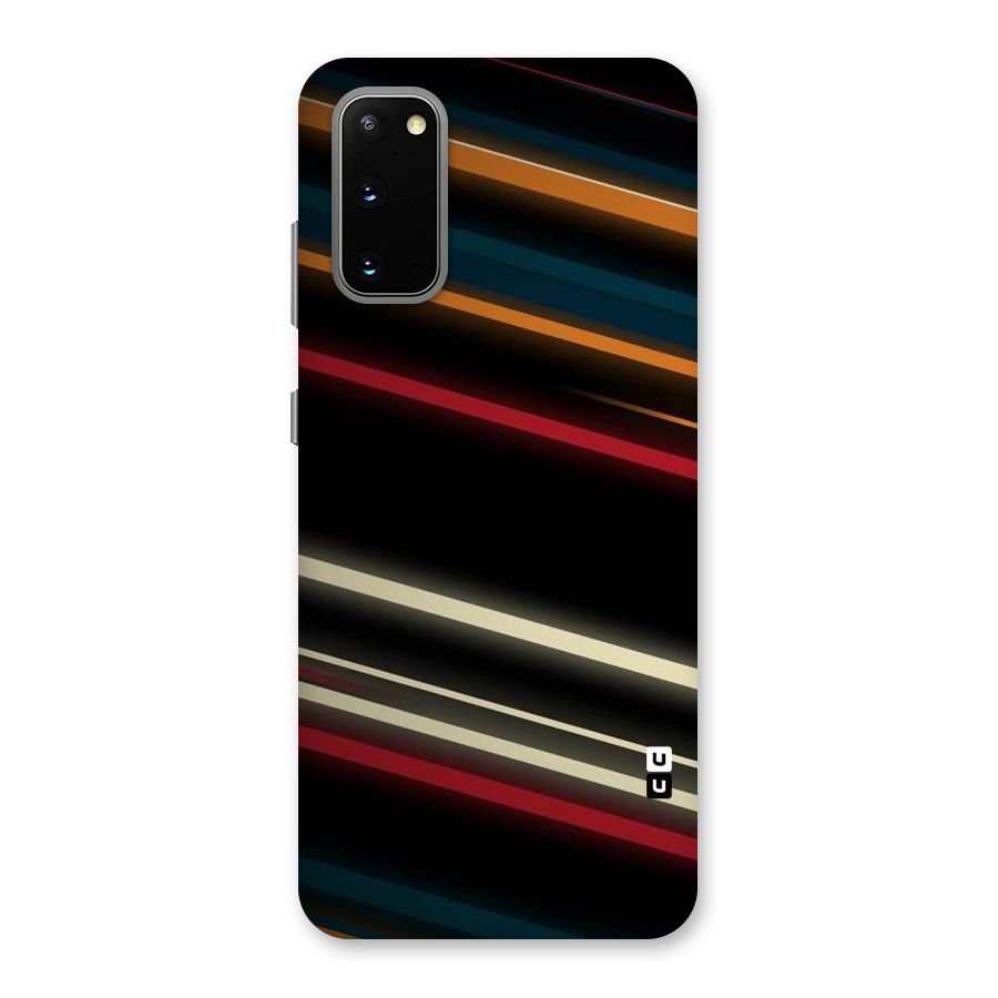 Light Diagonal Stripes Back Case for Galaxy S20
