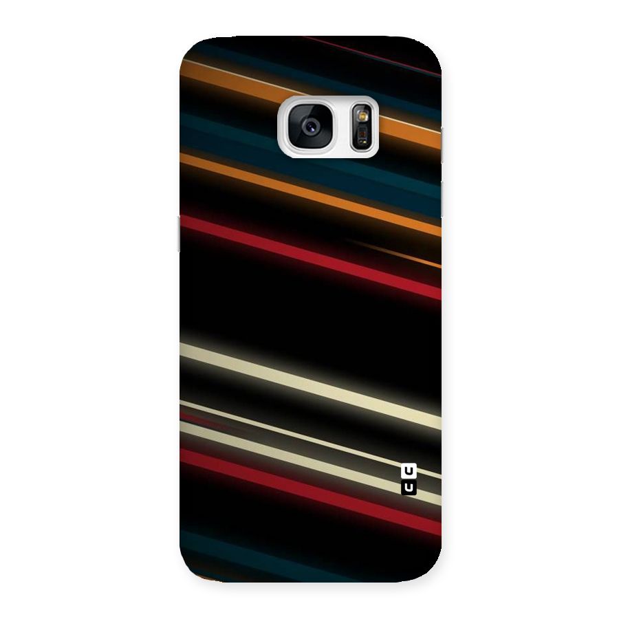 Light Diagonal Stripes Back Case for Galaxy S7 Edge