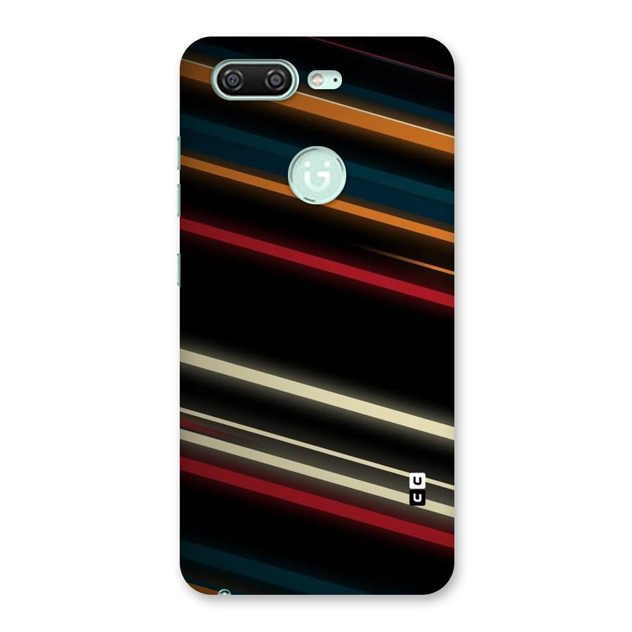 Light Diagonal Stripes Back Case for Gionee S10