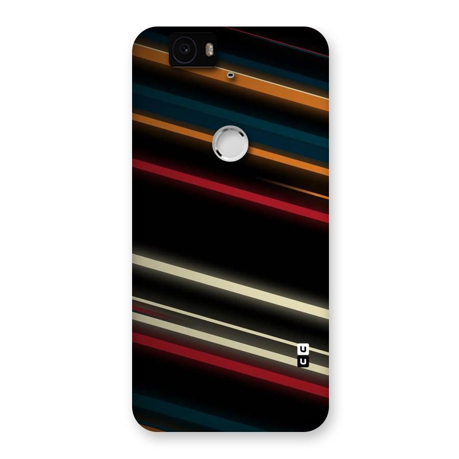 Light Diagonal Stripes Back Case for Google Nexus-6P