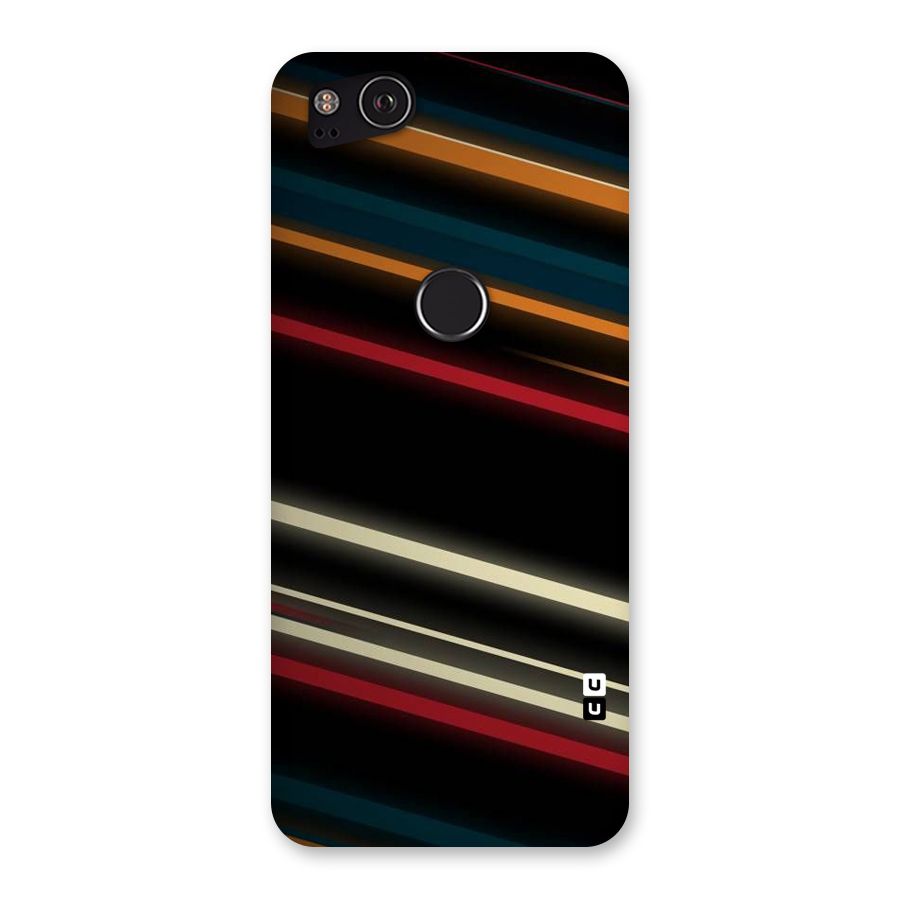 Light Diagonal Stripes Back Case for Google Pixel 2
