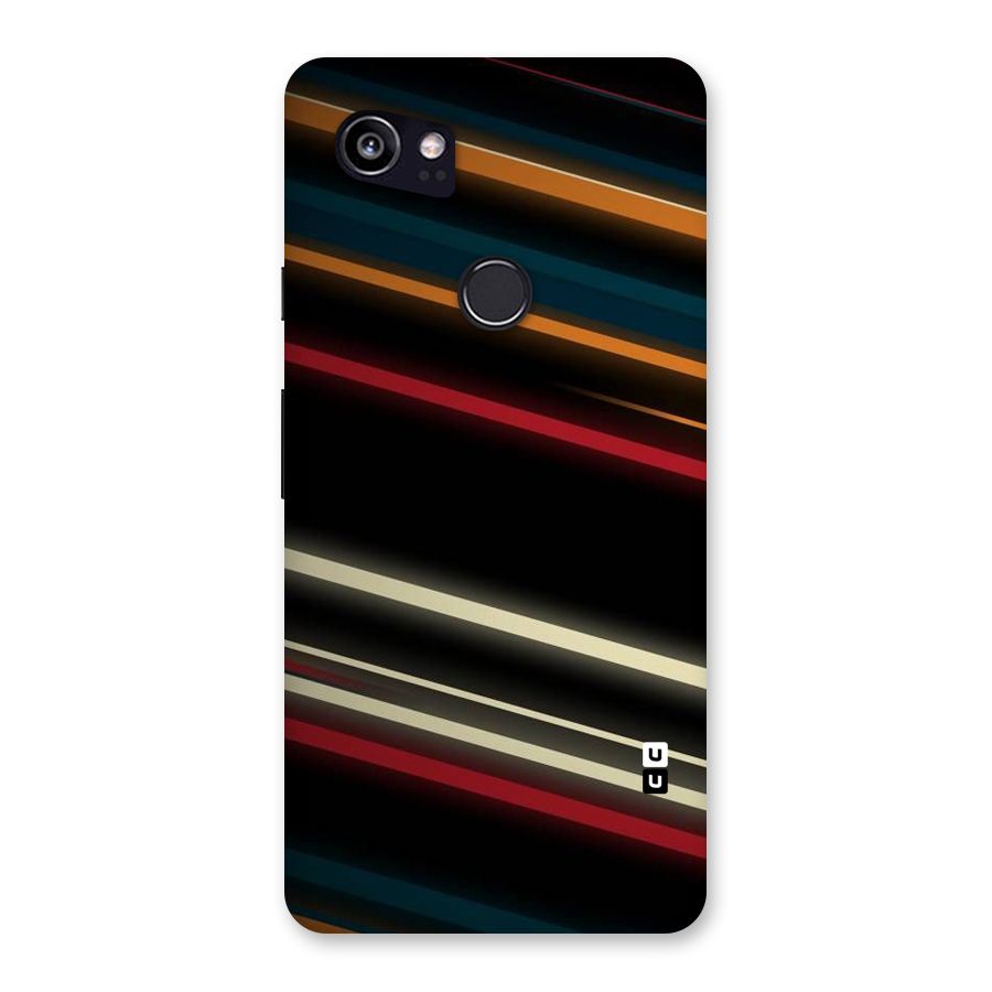 Light Diagonal Stripes Back Case for Google Pixel 2 XL