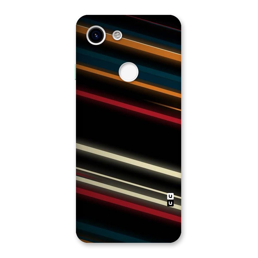 Light Diagonal Stripes Back Case for Google Pixel 3
