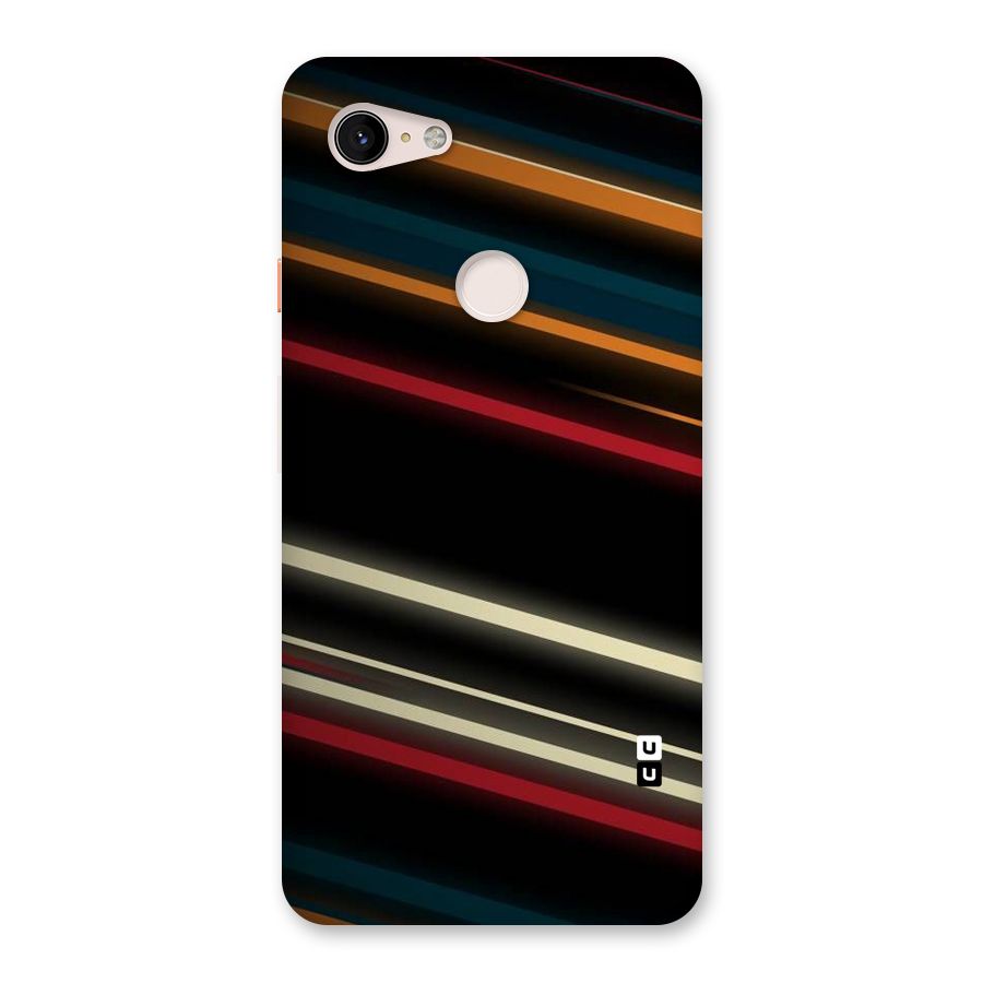 Light Diagonal Stripes Back Case for Google Pixel 3 XL