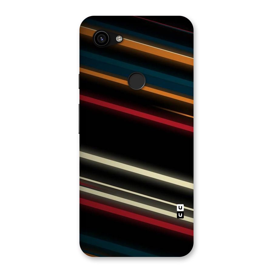 Light Diagonal Stripes Back Case for Google Pixel 3a XL