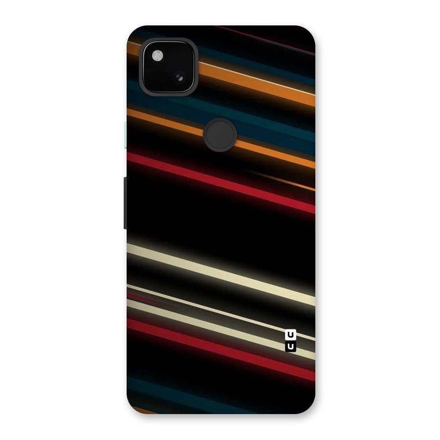 Light Diagonal Stripes Back Case for Google Pixel 4a