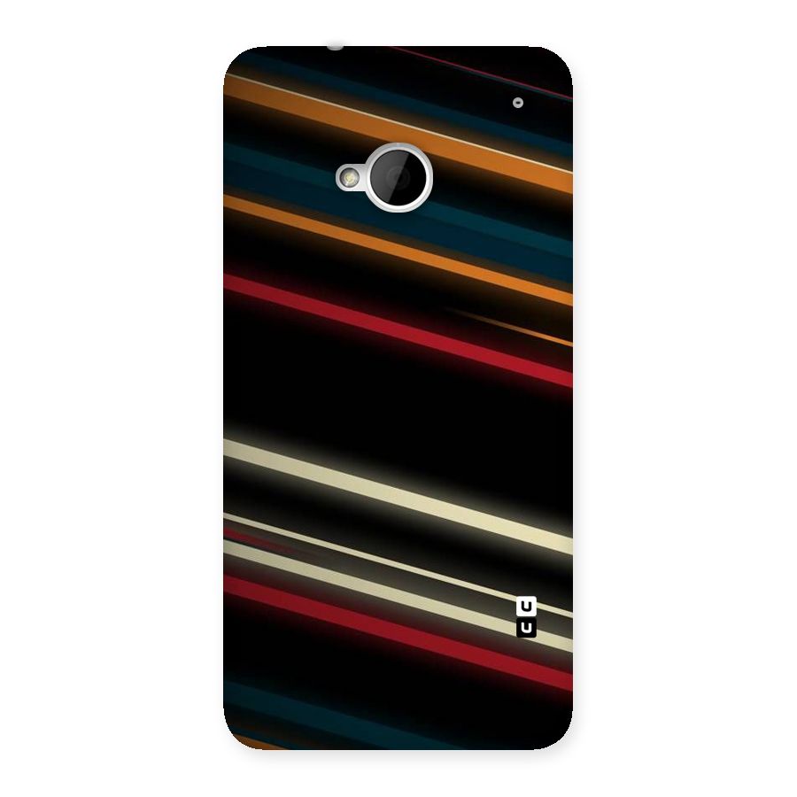 Light Diagonal Stripes Back Case for HTC One M7
