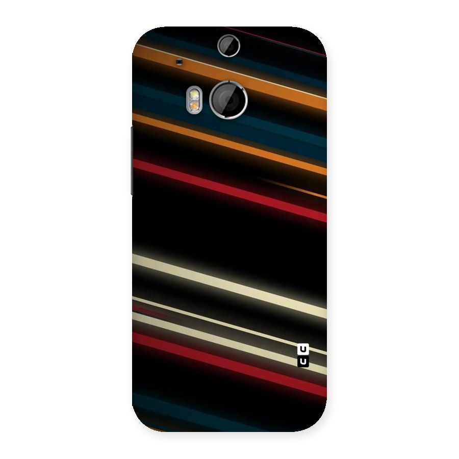 Light Diagonal Stripes Back Case for HTC One M8