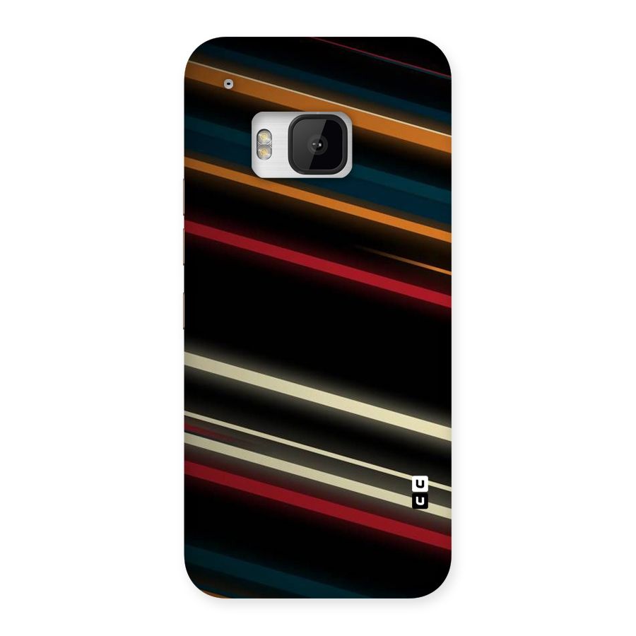 Light Diagonal Stripes Back Case for HTC One M9