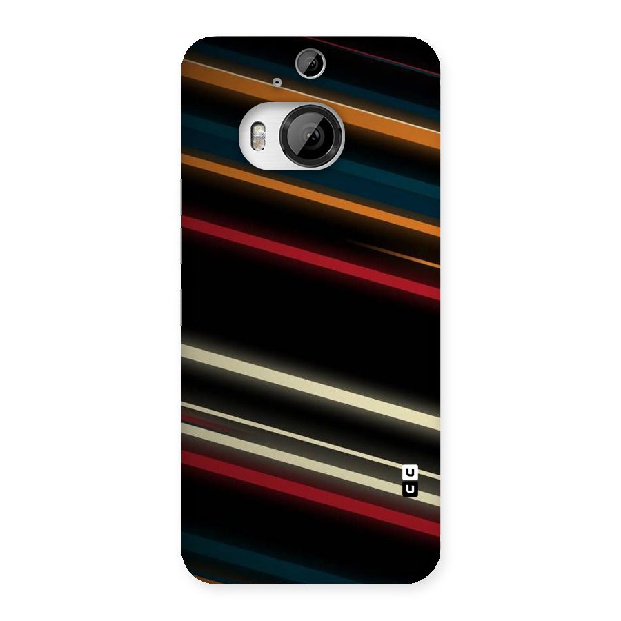 Light Diagonal Stripes Back Case for HTC One M9 Plus