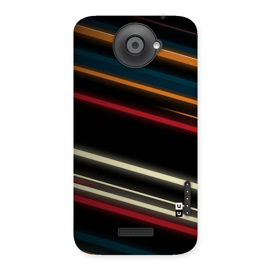 Light Diagonal Stripes Back Case for HTC One X