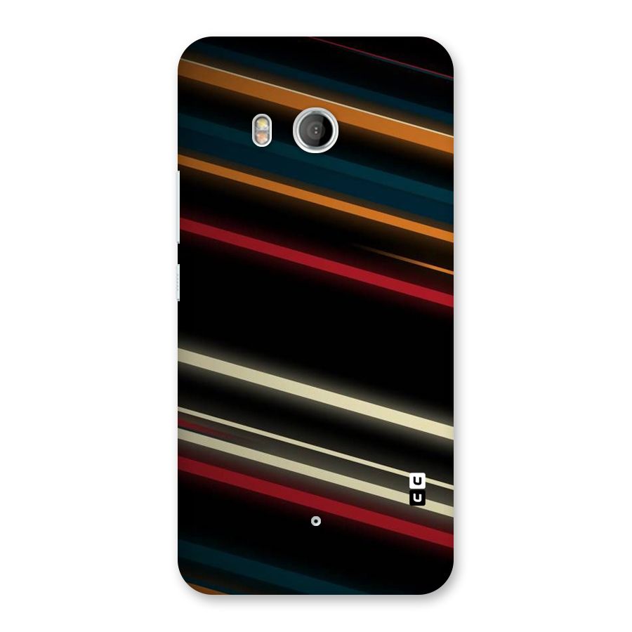 Light Diagonal Stripes Back Case for HTC U11