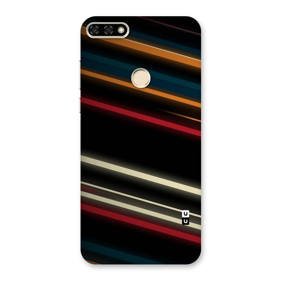 Light Diagonal Stripes Back Case for Honor 7A