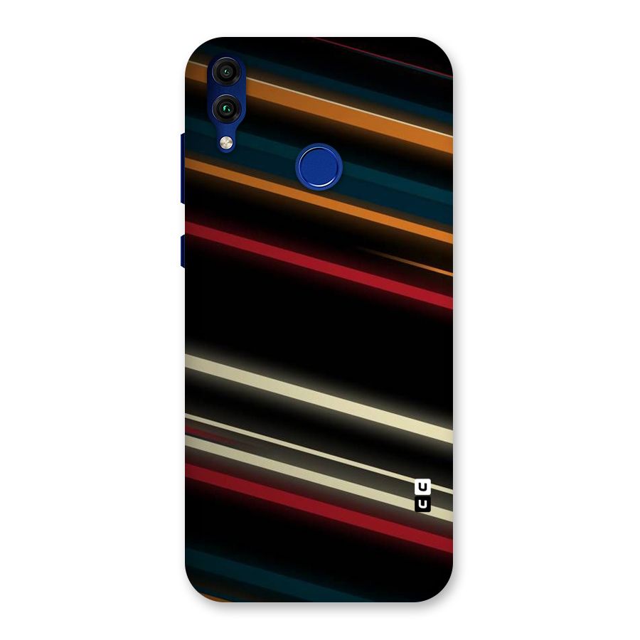 Light Diagonal Stripes Back Case for Honor 8C