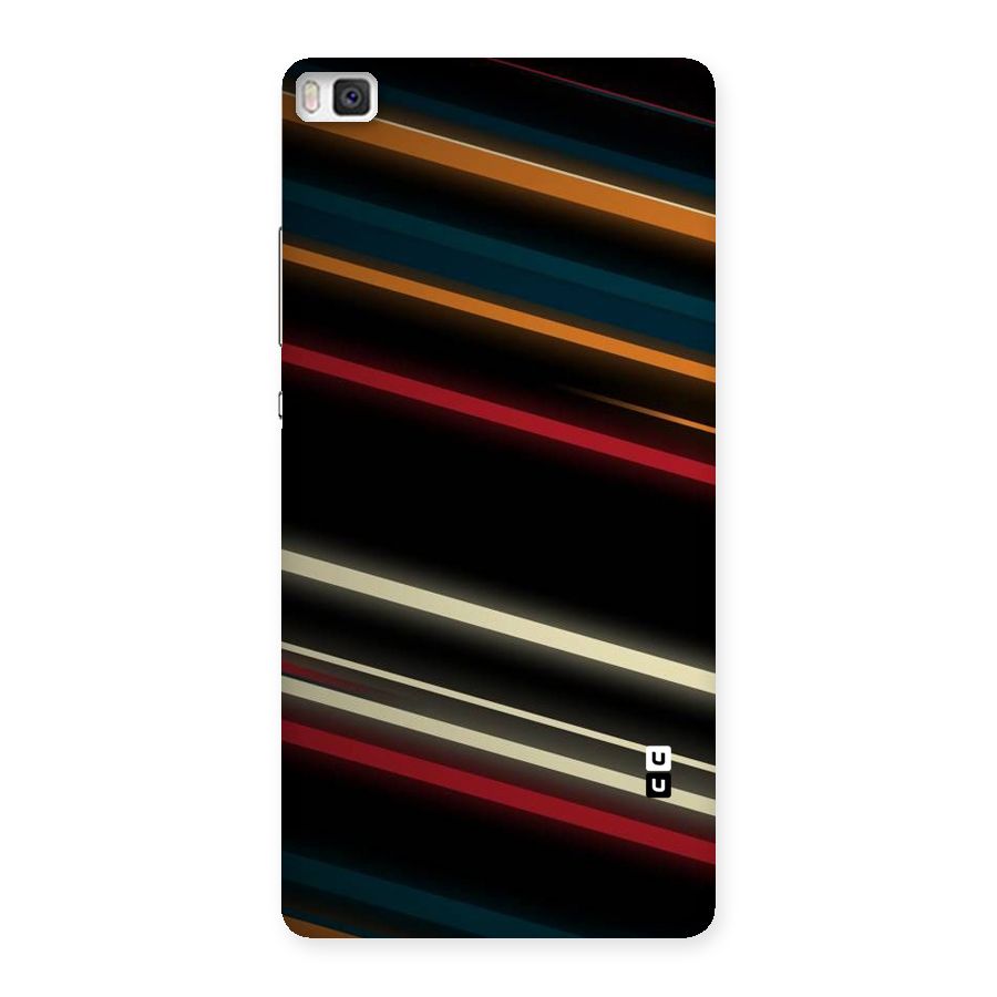 Light Diagonal Stripes Back Case for Huawei P8
