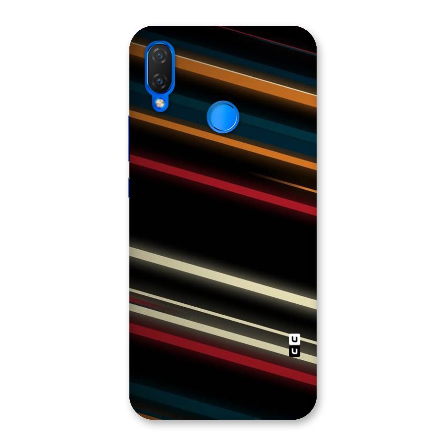 Light Diagonal Stripes Back Case for Huawei P Smart+