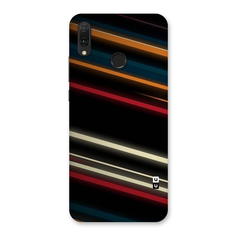 Light Diagonal Stripes Back Case for Huawei Y9 (2019)