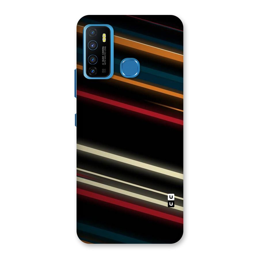 Light Diagonal Stripes Back Case for Infinix Hot 9