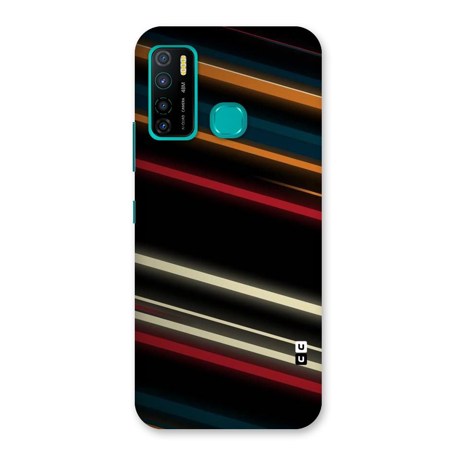 Light Diagonal Stripes Back Case for Infinix Hot 9 Pro