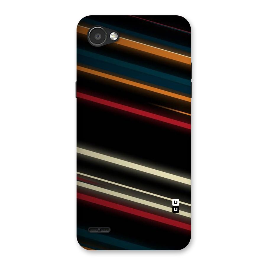 Light Diagonal Stripes Back Case for LG Q6