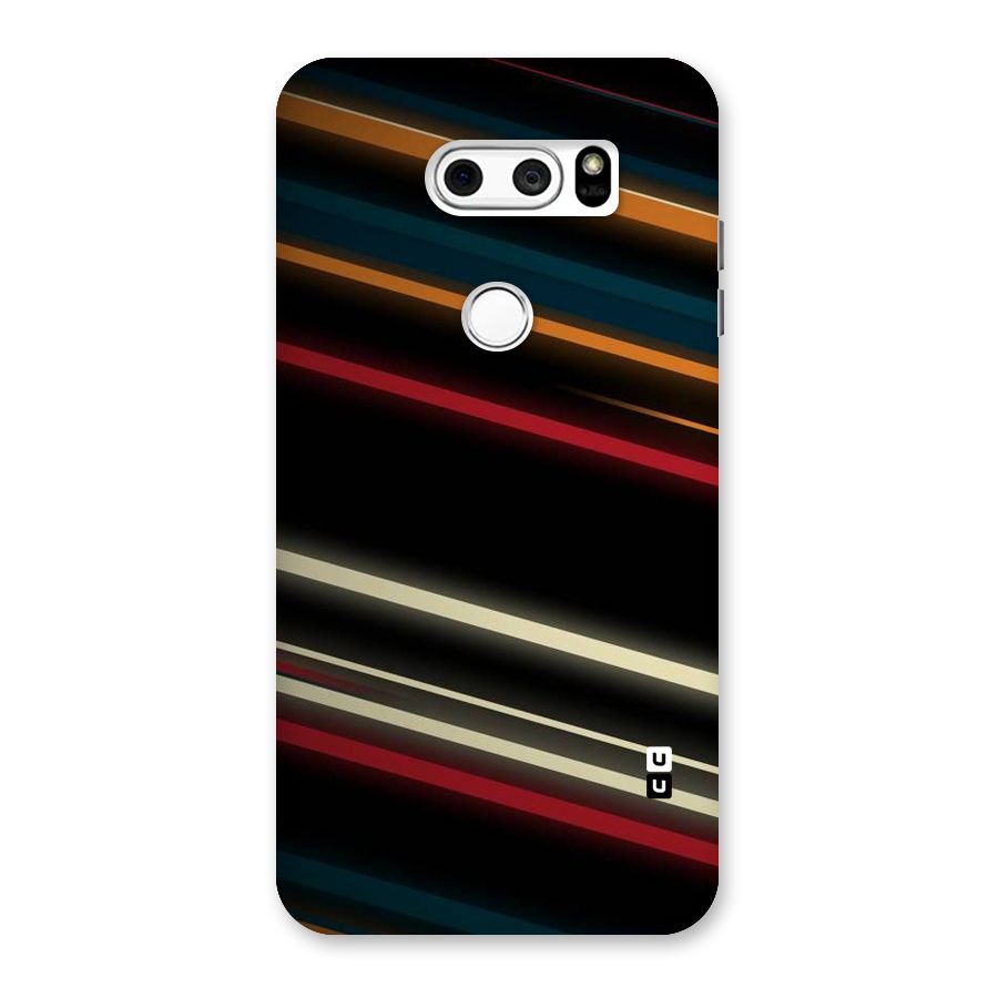 Light Diagonal Stripes Back Case for LG V30
