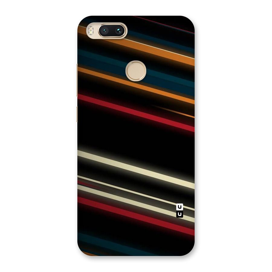 Light Diagonal Stripes Back Case for Mi A1