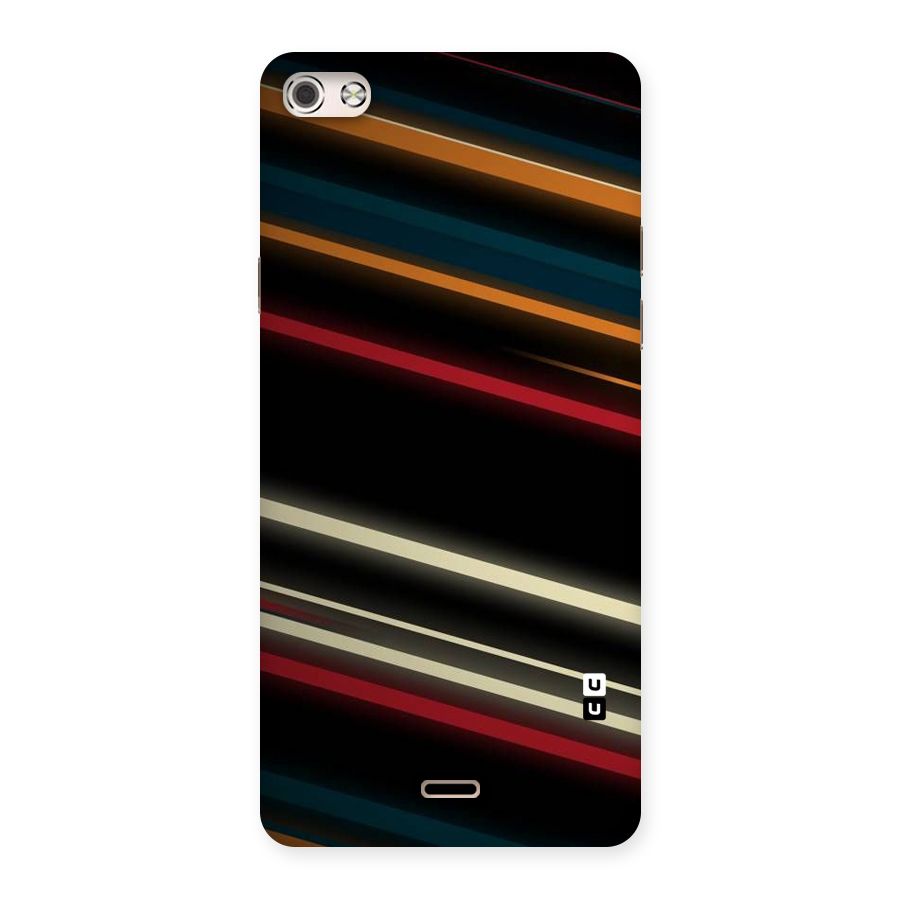 Light Diagonal Stripes Back Case for Micromax Canvas Silver 5