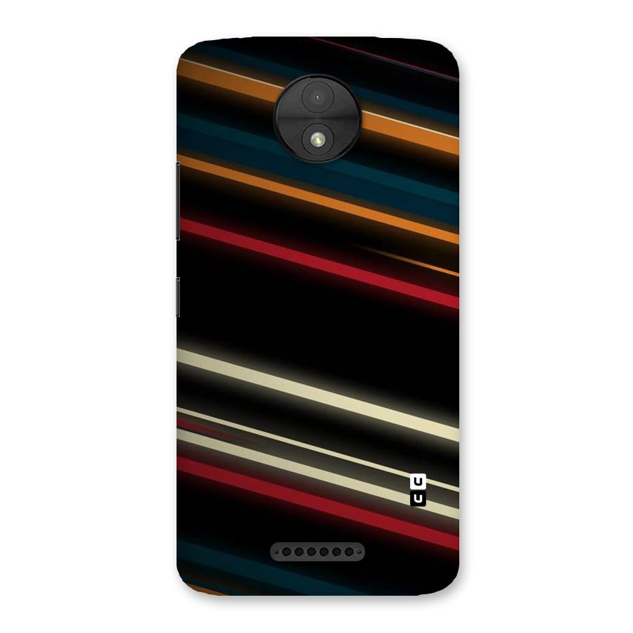 Light Diagonal Stripes Back Case for Moto C
